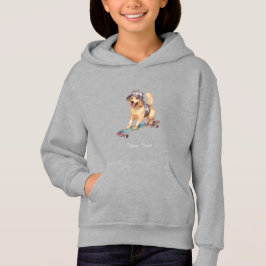 Waterverf Golden Retriever Kinder trui hoodie