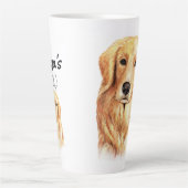 Waterverf Golden Retriever Latte Mok (Voorkant)