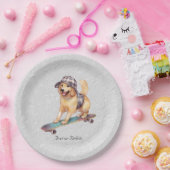 Waterverf Golden Retriever Papier Bord (Feest)