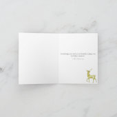 Waterverf Golden Retriever Sneeuwvakantie Kaart (Binnen)