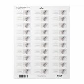 Waterverf Golden Retriever Snowy Christmas Etiket (Full Sheet)