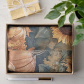 Waterverf Golden Retriever Zonnebloemen Decoupage Tissuepapier (Geschenk)