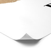 Waterverf Golden RetrieverPortrait Persoonlijk Poster (Hoek)