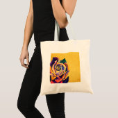 Waterverf Golden Roos Tote Bag (Voorkant (product))