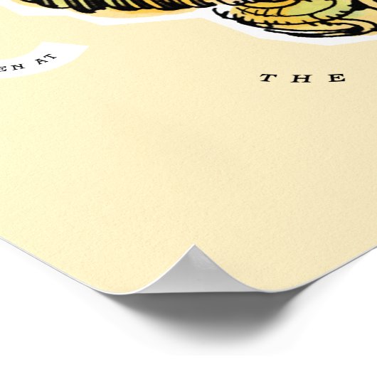 Waterverf Golden Snitch Poster (Hoek)