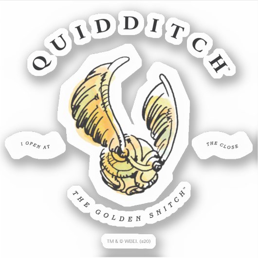 Waterverf Golden Snitch Sticker (Voorkant)