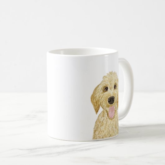 Waterverf Goldendole Mok (Voorkant rechts)