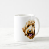Waterverf Goldendoodle Koffiemok (Voorkant rechts)