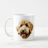 Waterverf Goldendoodle Koffiemok (Links)