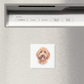 Waterverf Goldendoodle Magnet (Insitu (Vaatwasser))