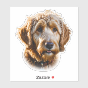 Waterverf Goldendoodle Sticker