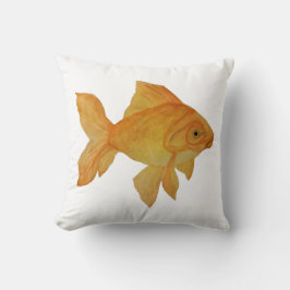 Waterverf Goldfish Kussen