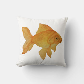 Waterverf Goldfish Kussen
