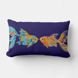 Waterverf Goldfish Paar Sierkussen Kussen