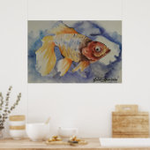 WATERVERF GOLDFISH POSTER (Keuken)