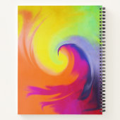 Waterverf golf - 8,5 x 11-inch spirale laptop notitieboek (Achterkant)