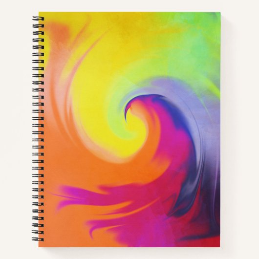 Waterverf golf - 8,5 x 11-inch spirale laptop notitieboek (Voorkant)