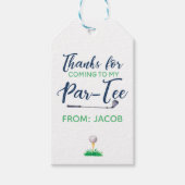 Waterverf Golf Bedankt Favor Cadeaulabel (Voorkant)