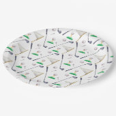 Waterverf Golf-Borden Papieren Bordje (Gekanteld)