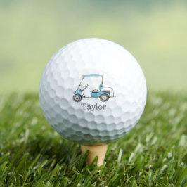 Waterverf Golf Cart Golfballen