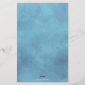 Waterverf Golf Club & Bag - Speciaal verhaal Briefpapier (Achterkant)