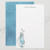 Waterverf Golf Club & Bag - Speciaal verhaal Briefpapier (Voorkant / Achterkant)