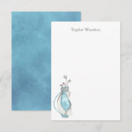 Waterverf Golf Clubs en Bag Bedankkaart