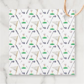 Waterverf Golf Dank u Label (Achterkant)