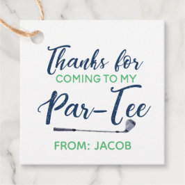 Waterverf Golf Dank u Label