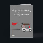 Waterverf Golf Fun Golf Brother Birthday Fun Kaart<br><div class="desc">Cute Waterverf Golf Golfer Fun Art voor je Brothers verjaardag Perfect voor degene die van golfspelen houdt</div>