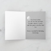 Waterverf Golf Fun Golf Brother Son-in-law Kaart (Binnen)