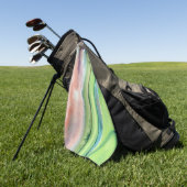 Waterverf Golf Golfhanddoek (Groen)