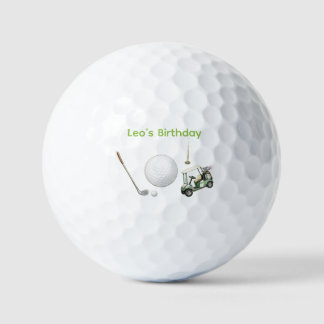 Waterverf Golf Kinderverjaardag Golfballen