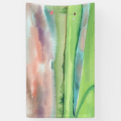 Waterverf Golf Spandoek (Verticaal)