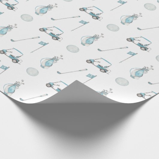 Waterverf Golf-verpakkingspapier Cadeaupapier (Hoek)