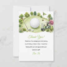 Waterverf Golfbaan Kinderverjaardag