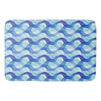 Waterverf Golfpatroon Oceaanstroom Badmat