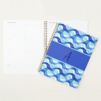 Waterverf Golfpatroon Oceaanstroom Planner