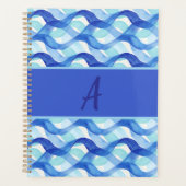 Waterverf Golfpatroon Oceaanstroom Planner (Voorkant)