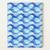 Waterverf Golfpatroon Oceaanstroom Planner (Achterkant)