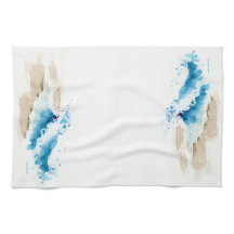 Waterverf golfstrand