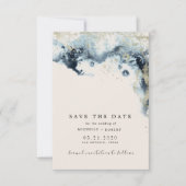 Waterverf golft minimalistische foto sparen de dat kaart (Voorkant)