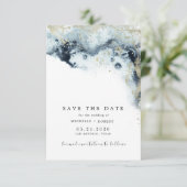 Waterverf golft minimalistische foto sparen de dat kaart (Staand voorkant)