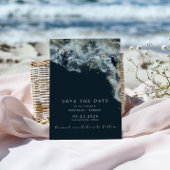 Waterverf golft minimalistische foto sparen de dat kaart