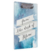 Waterverf golft oceaanblauw paars geschilderd klembord (Rechts)