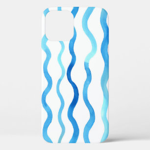 Waterverf golven: Blauw turquoise naadloos. Case-Mate iPhone Case