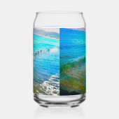 Waterverf golven blikvorm glas (Links)