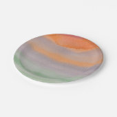 Waterverf golven Borden Papieren Bordje (Gekanteld)