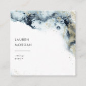 Waterverf golven en zand Visitekaartje (Voorkant)