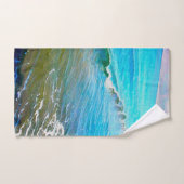 Waterverf golven  handdoek (Handdoek)